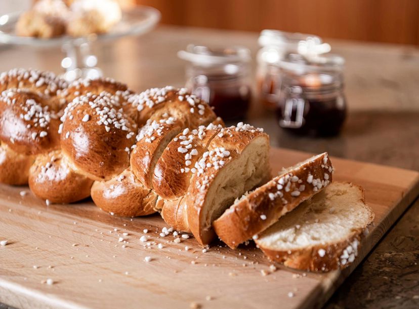 Ein Hefezopf für das Frühstück
