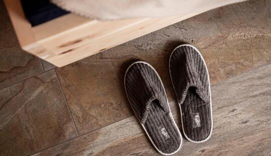 Pantofole per l'area wellness